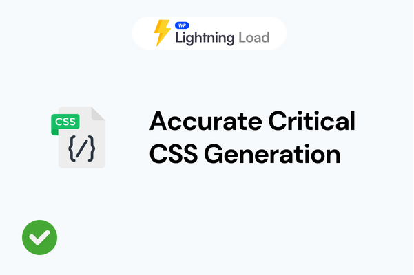 Critical CSS Generation - wplightningload